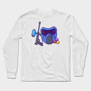 Paintball Cartoon Long Sleeve T-Shirt